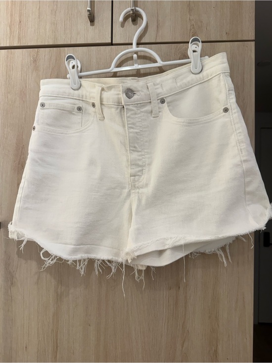 Madewell Pants - NEVER WORN: Madewell White Denim High-Rise Shorts, size 29